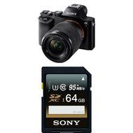 Sony a7 Full-Frame Interchangeable Digital Lens Camera with 28-70mm Lens with Memory Card