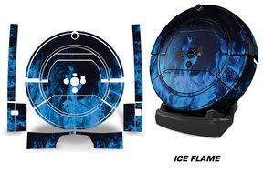 Skin Decal Wrap For iRobot Roomba Scooba 450 Vacuum Stickers Accessory Kit - Ice Flame