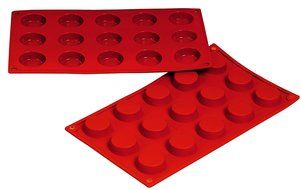 15 Cavity Pyramid Shape Non Stick Silicone Baking Mould, Ideal for Cake, Dessert, Ice Cream, Chocolate, Fondant... N23