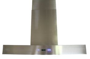 CAVALIERE 36" Wall Mounted Stainless Steel Kitchen Range Hood 860 CFM Spagna Vetro Econo Series SV198Z-SP36 N3