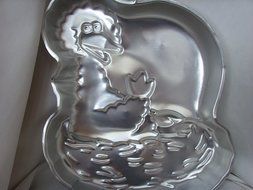 Big Bird on Nest Cake Pan Cooking Decor 1989 Collectible
