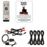 Acoustic Audio AA5180 Home 5.1 Bluetooth Speaker System with Optical Input and 4 Extension Cables N2
