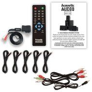 Acoustic Audio AA5150 Home Theater 5.1 Speaker System with Bluetooth FM Tuner and 5 Extension Cables N2