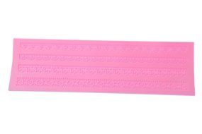 Cake Decoration Silicone Set - Lace Embossing Impression DIY Cake Fondant Decorating Mold - 4pc 10.5 x 0.2 x 15.5... N5