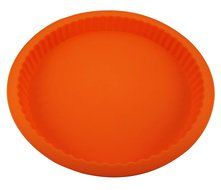 Housewares Premium Silicone Round Cake Pan with Color Orange