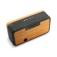 ARCHEER 25W Bluetooth Speakers with Super Bass, Charging Port Upgraded, Bamboo Wood Home Speaker with Subwoofer N5