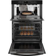 GE PT7800DHBB Profile 30" Black Electric Combination Wall Oven - Convection N4