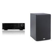 Harman Kardon HK 3700 2-Channel Stereo Receiver with a pair of ELAC B5 Debut Series 5.25" Bookshelf Speakers by...