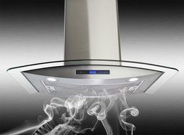 AKDY New 30" European Style Wall Mount Stainless Steel Glass Range Hood Vent Touch Control AZ-688/CS14 30" N7