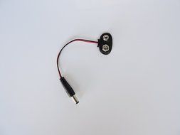 AspenTek 9v Battery Clip Snap Accessories with 2.1 X 5.5mm Male Dc Plug for Arduino(5 Pieces Packed) N2