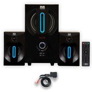 Blue Octave B22 Home 2.1 Powered Speaker System with FM Tuner USB/SD Inputs and Bluetooth
