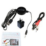 Alpharan Free Drive Good Compatible Bluetooth Audio Transmitter 3.5mm Interface Black Color N3