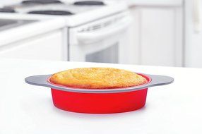 Silicone Round Cake Pan | Large 9-inch Baking Cake Mold by Boxiki Kitchen | Best Non-Stick Bakeware | FDA-Approved... N6
