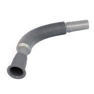 uxcell Plastic Washing Machine Water Hose Retractable Elbow Pipe Gray N2