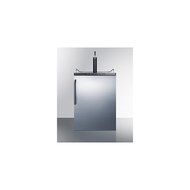 Summit SBC635MBISSTB 24" Built In Beer Dispenser with 5.6 cu. ft. Capacity Deep Chill Function Digital Thermostat...