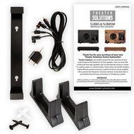 Theater Solutions SUB8SM Slim Subwoofer (Mahogany) N5