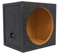 Rockville RSQ12S 0.75 Cu Ft, Single 12" Sealed 3/4" MDF Car Sub Enclosure Box