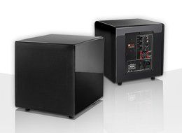 OSD Audio PS88 Dual 8-inch Compact Woofer Home Theatre Subwoofer, Gloss Black N4