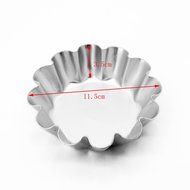 DUFUSTORE 1pcs Small Aluminum Metal Chrysanthemum Muffin Cup Cake Tool Pudding Cutter N3