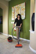 SEBO 9687AM Airbelt K3 Canister Vacuum with ET-1 Powerhead and Parquet Brush, Red - Corded N9