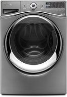 Whirlpool WFW96HEAU Duet 4.3 Cu. Ft. Stainless Look Stackable With Steam Cycle Front Load Washer - Energy Star