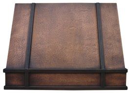 Copper Best H11 362127L Copper Range Hood with Fan Wall Mount Antique Hammered 36 inches N4