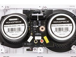 Monoprice 107604 Dual Woofer Micro Flange In-Wall Speakers (Pair) N3