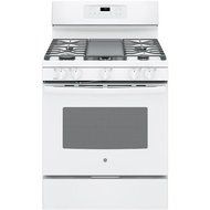 GE JGB700DEJWW 30" White Gas Sealed Burner Range - Convection N4