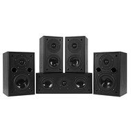 Fluance AV5HTB Dynamic Home Theater Surround Sound 5.0 Channel Speaker System including Powerful Two-way Bookshelf... N4