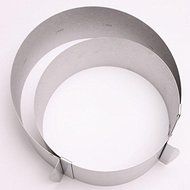 Edtoy Chic Stainless Steel Adjustable Mousse Ring Layered Cake Mould Birthday Cake N2