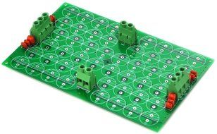 Electronics-Salon 1PCS Capacitor Filter Bare PCB, Support 48pcs D18mm Electrolytic Capacitors. N6