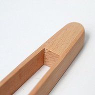 Beech wood Food meat Bread Clip wooden toast rack salad tools N2