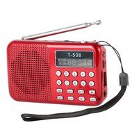 Balight Mini Portable Rechargeable Dual Band LCD Digital LED display panel stereo FM Radio USB TF mirco SD card... N3