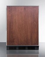 Summit FF7BBIFRADA: ADA compliant commercial built-in auto defrost all-refrigerator with black cabinet and stainless...