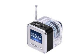 TT029 Portable Mini Music Speaker Support SD/TF Card With Alarm Clock FM Radio And LCD Screen Synchronous lyrics