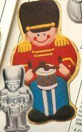 Wilton Toy Soldier Nutcracker Drummer Boy Holiday Christmas Cake Pan (502-5161, 1979) Retired N2