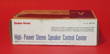 Vintage Radio Shack Audio High-Power Stereo Speaker Control Center [40-137] N3