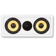 Acoustic Audio HD-6c Dual 6.5-Inch Kevlar Center Channel Speaker (White) N3