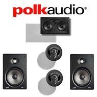 Polk Audio 900-LS + Polk Audio V85 + Polk Audio 255C-LS 5.0 Vanishing Series In-Wall / In-Ceiling Home Theater...