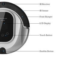 Robot Vacuum Cleaner Self-Docking with Drop-Sensing Ar-Q3S Silver