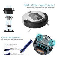Robot Vacuum Cleaner Self-Docking with Drop-Sensing Ar-Q3S Silver N2