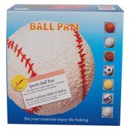 Topro Sports Ball Set 3D Tennis Basket Ball Football Cake Pan half ball N4