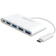 New MACALLY UC3HUB4C USB-C to USB-A Hub with USB-C Charging Port