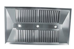 Z Line KECOMi-42-LED 1200 CFM Pro Island Range Hood with Baffle Filters, 42-Inch N5