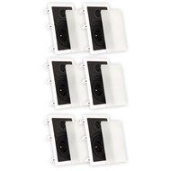 Theater Solutions TSS6W In Wall 6.5" Speakers Surround Sound Home Theater Deluxe 3 Pair Pack 3TSS6W