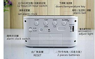Solar LED Digital Alarm Clock Touch Sensing with Backlight Eco-friendly Calendar Frozen Home Decor N2