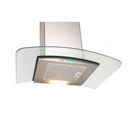 Dekor Glass 36 in. Wall Mount Decorative Range Hood in Stainless Steel N3