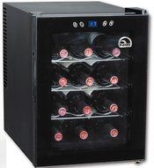 Igloo FRW133 12-Bottle Wine Cooler with Digital Temperature Display, Black