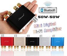 Nobsound NS-10G Mini Bluetooth 4.0 Digital Amplifier 100W HiFi Amp with Power Supply (Blue) N27