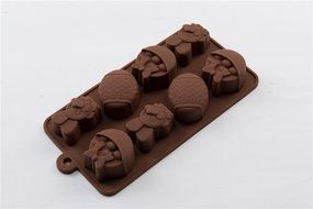 8 Cavity Lucky Rabbit Egg Cake Mold Food Grade Baking Mold Blanket N2